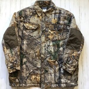 Realtree Xtra Camouflage Quilted Shirt Jacket